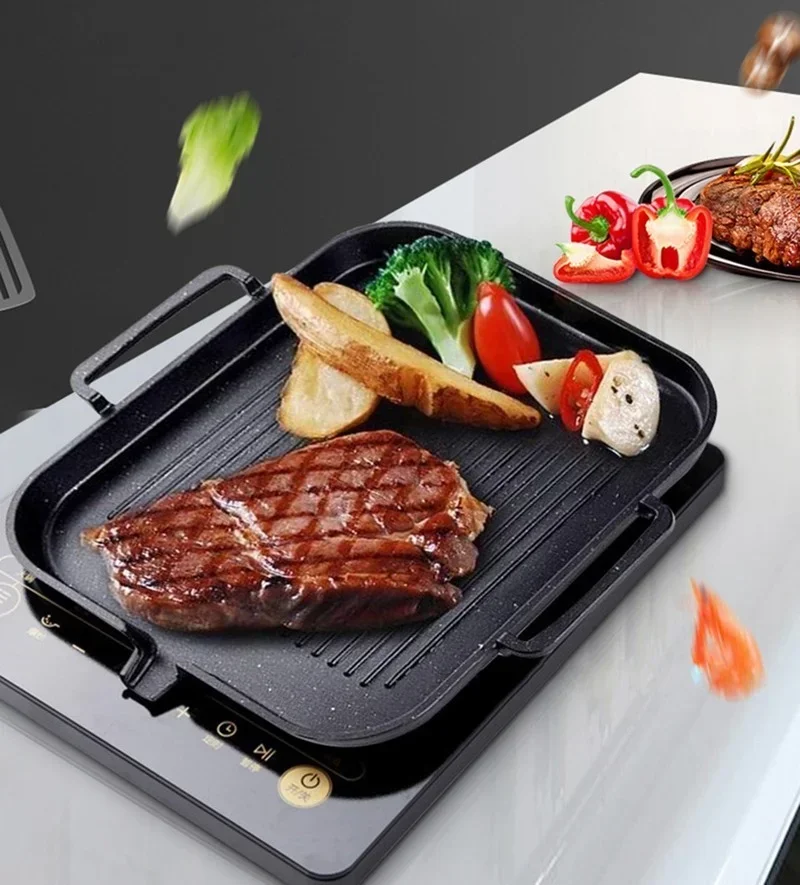 กระทะย่างบาร์บีคิวแบบไม่ติดกระ - Korean Bbq Grill บทวิจารณ์และราคา