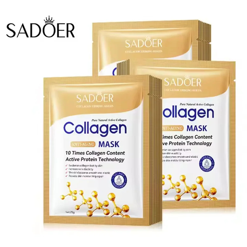 50/30/20/10 ชิ้น SADOER คอลลาเ - Sheet Mask Collagen บทวิจารณ์และราคา