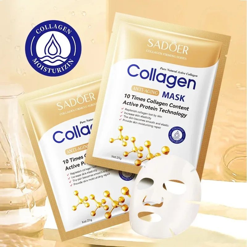 50/30/20/10 ชิ้น SADOER คอลลาเ - Sheet Mask Collagen บทวิจารณ์และราคา