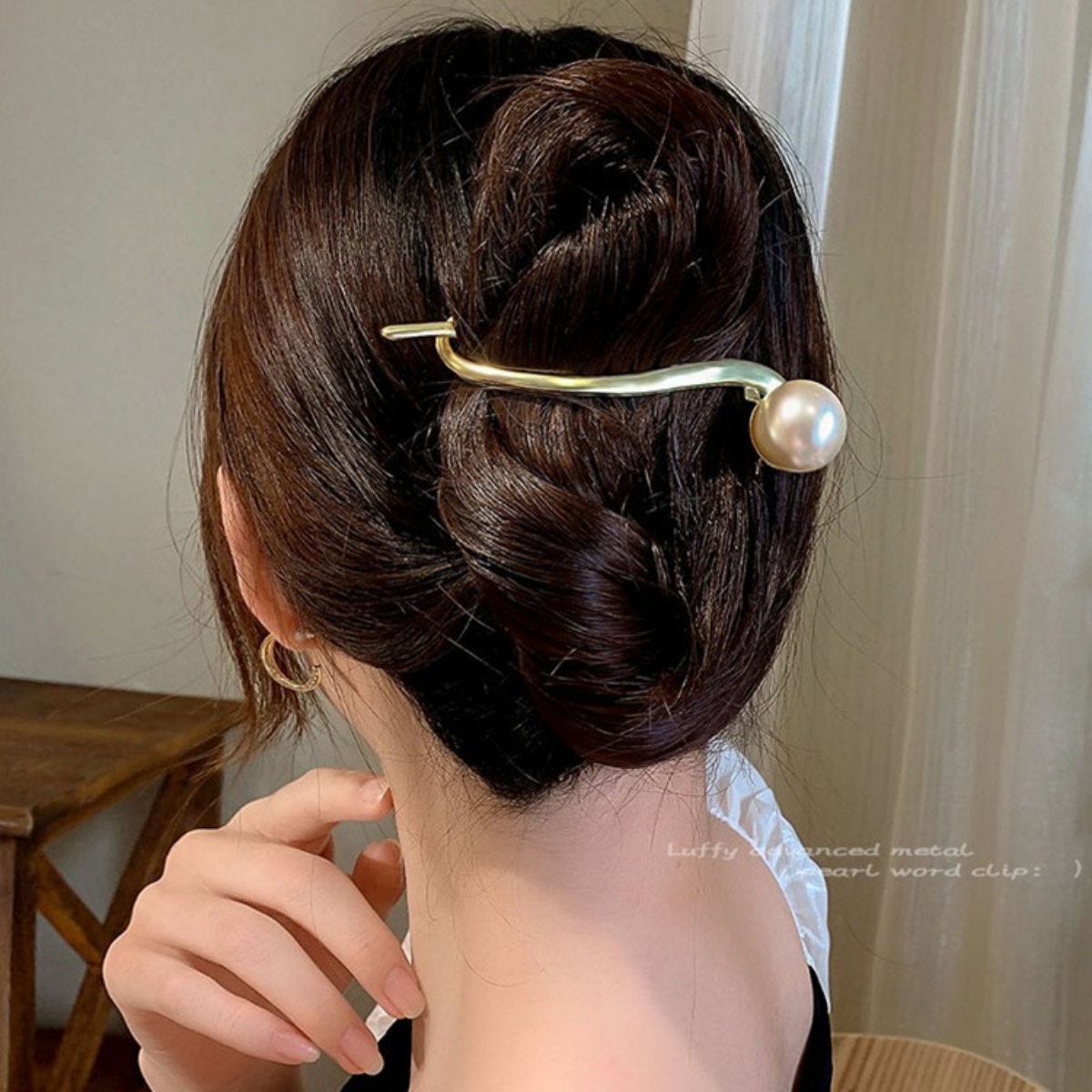 Elegant Glitter ไข่มุกผมคลิปสํ - Lifestyle In Korean บทวิจารณ์และราคา