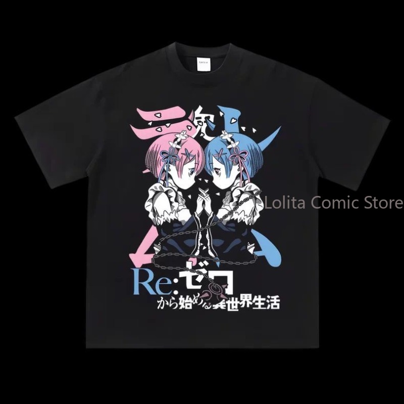เสื้อยืดแขนสั้นลายการ์ตูนอนิเม - South Korea Lifestyle บทวิจารณ์และราคา