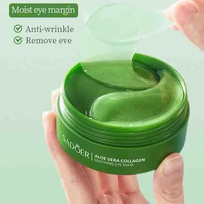 60pcs Aloe Vera Collagen Eye M - Sheet Mask Collagen บทวิจารณ์และราคา